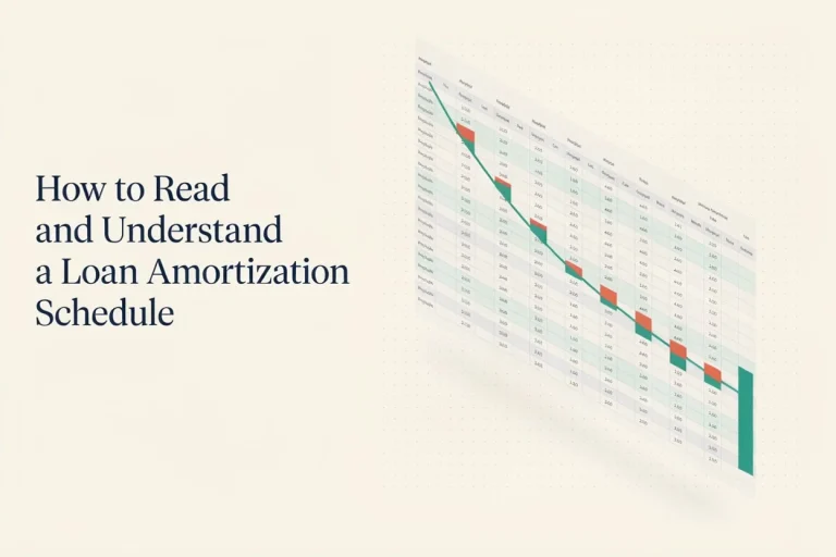 How to Read and Understand a Loan Amortization Schedule