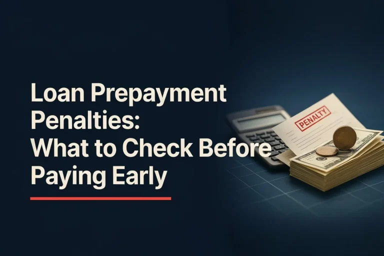 Loan Prepayment Penalties What to Check Before Paying Early