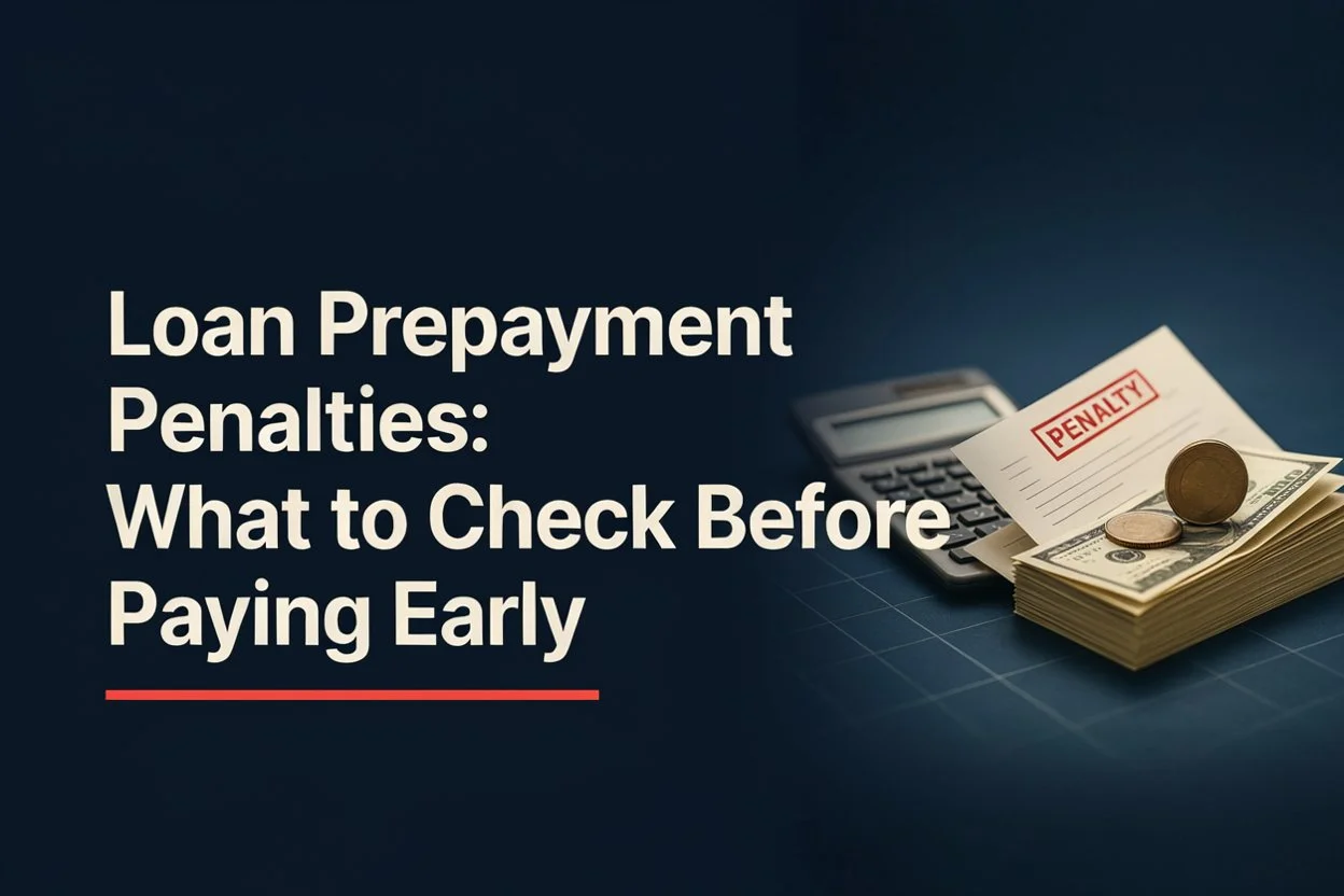 Loan Prepayment Penalties What to Check Before Paying Early