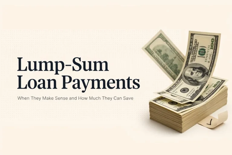 Lump-Sum Loan Payments: When They Make Sense and How Much They Can Save