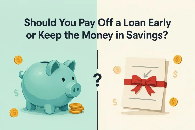 Should You Pay Off a Loan Early or Keep the Money in Savings